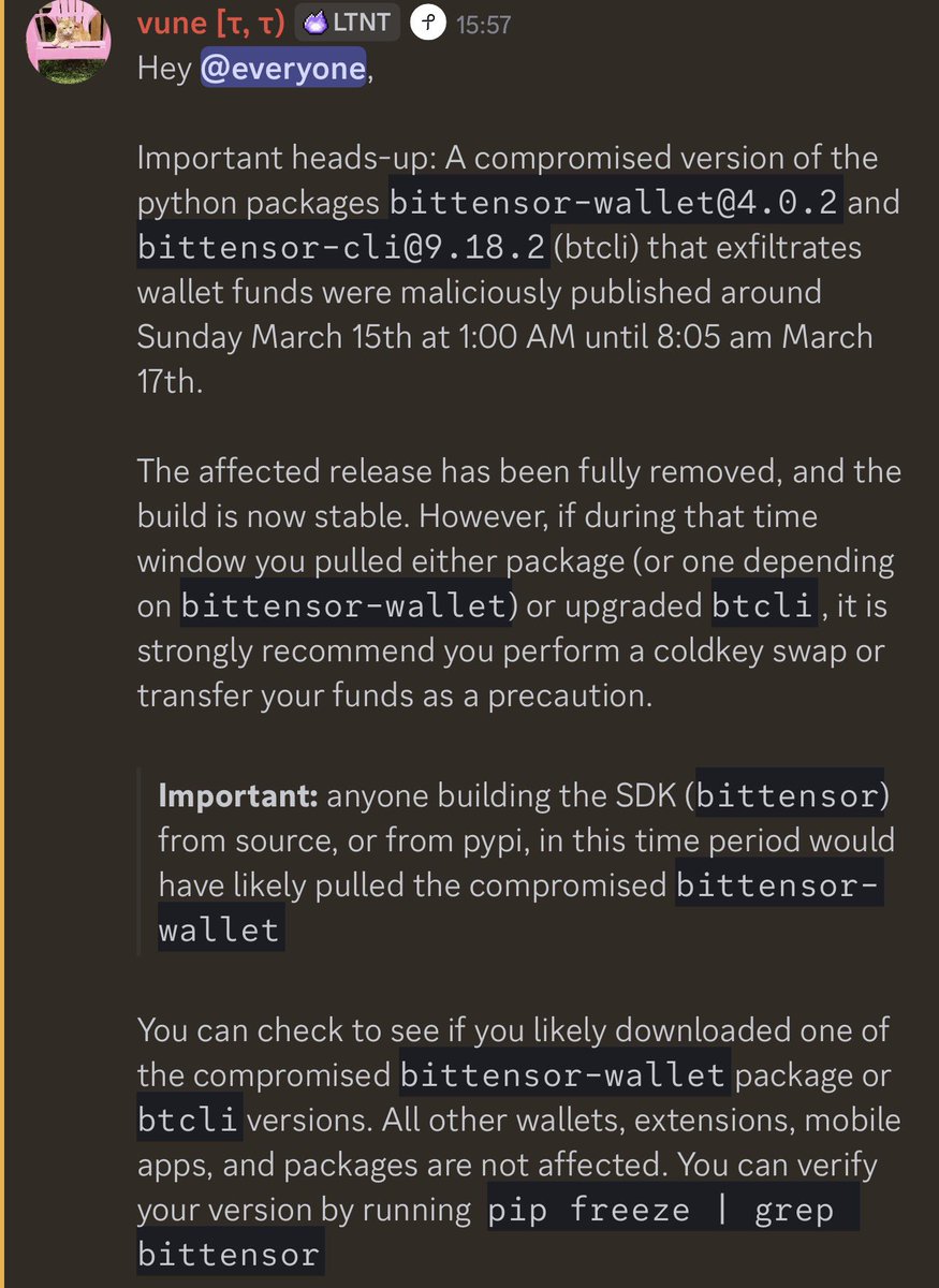 Firsττensor - Biττensor Validator tweet media