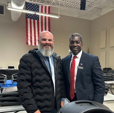 JonMcColumn's tweet photo. It was cold outside last night, but General McColumn got a warm welcome from the great folks of the @RabunGOP ! He'll see them again next Monday for the U.S. Senate debate. Watch their Facebook page for the live stream, if you're not in the area: https://t.co/kikrsOOY0u https://t.co/clVUaj9IyY