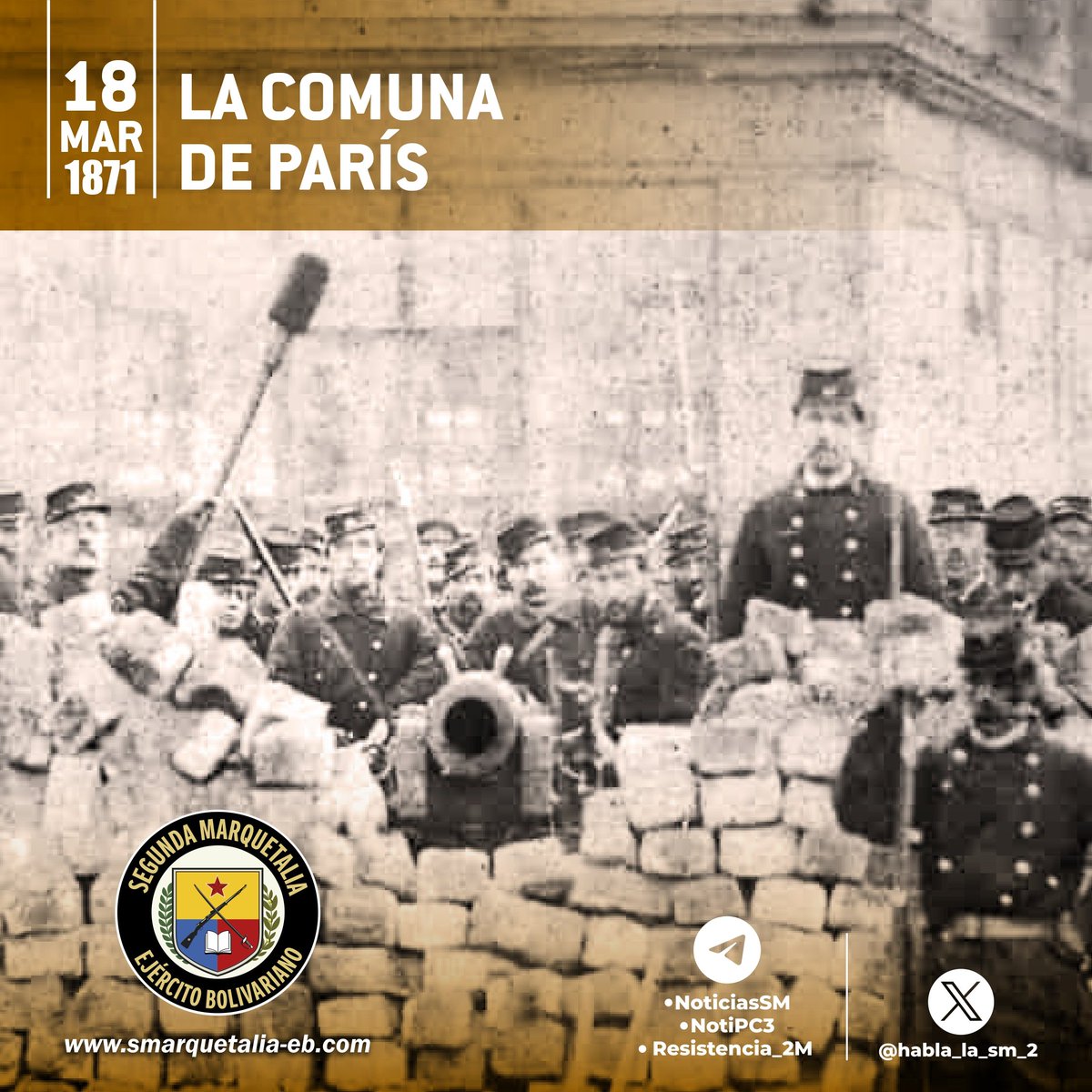 🧵La #Comuna de París -18 de marzo al 28 de mayo de 1871- es uno de los episodios más emblemáticos y estudiados de la historia del movimiento obrero y de la teoría revolucionaria.