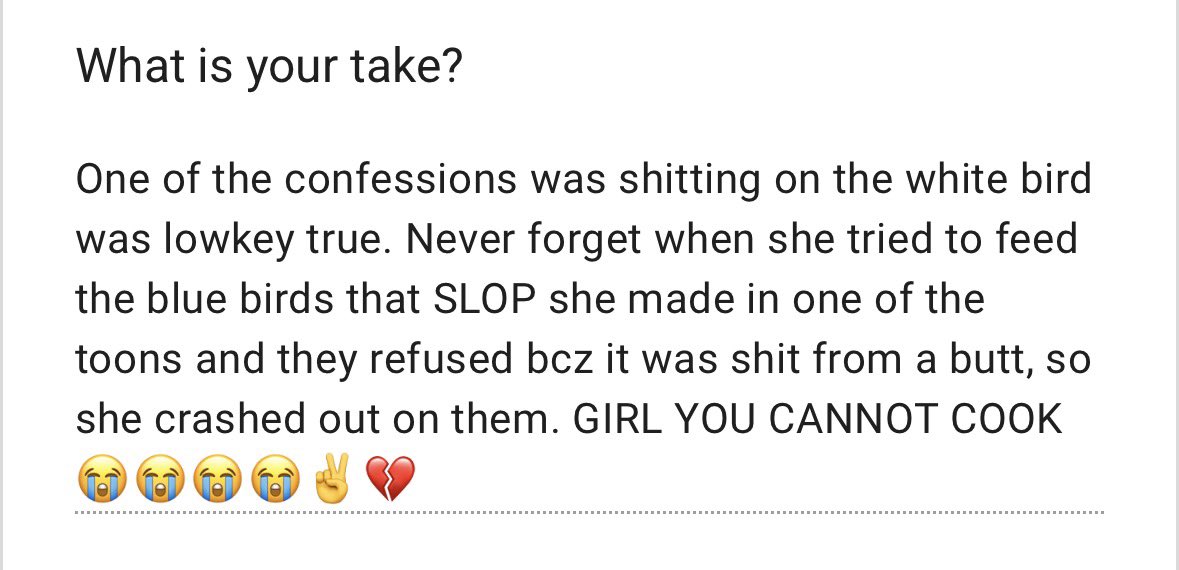 Angry Birds Confessions tweet media