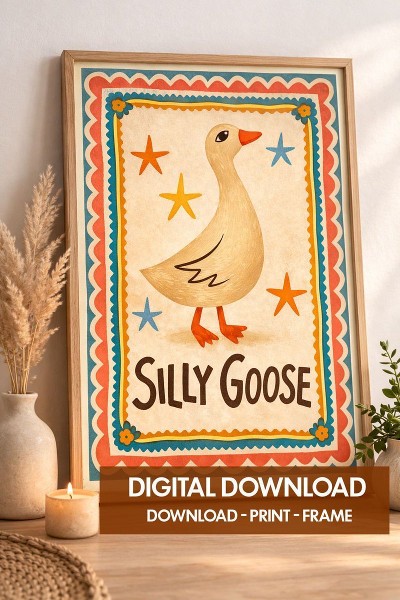 BJDesignsX's tweet photo. New Art
Silly Goose Print, Trendy Wall Art, Apartment Decor, Retro Wall Art, Quirky Wall, Nursery Art, Digital Download
https://t.co/tElB74OUxv
#EtsyFinds
#EtsyWallArt
#BathroomArt
#PrintableWallArt
#DigitalDownload
#FarmhouseWallArt
#CountryHomeDecor
#InstantDownloadPrint 17 https://t.co/oeby9QxtC4