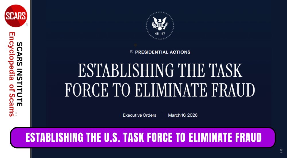 RomanceScamsNow's tweet image. Establishing The United States Task Force To Eliminate Fraud 

A Whole of Government Commitment

romancescamsnow.com/dating-scams/e…

#SCARSinstitute #SCARS #SCARSeducation #SCARScommunity #FraudPrevention #CyberFraud #OrganizedCrime #TransnationalCrime #FinancialCrime #GovernmentFraud