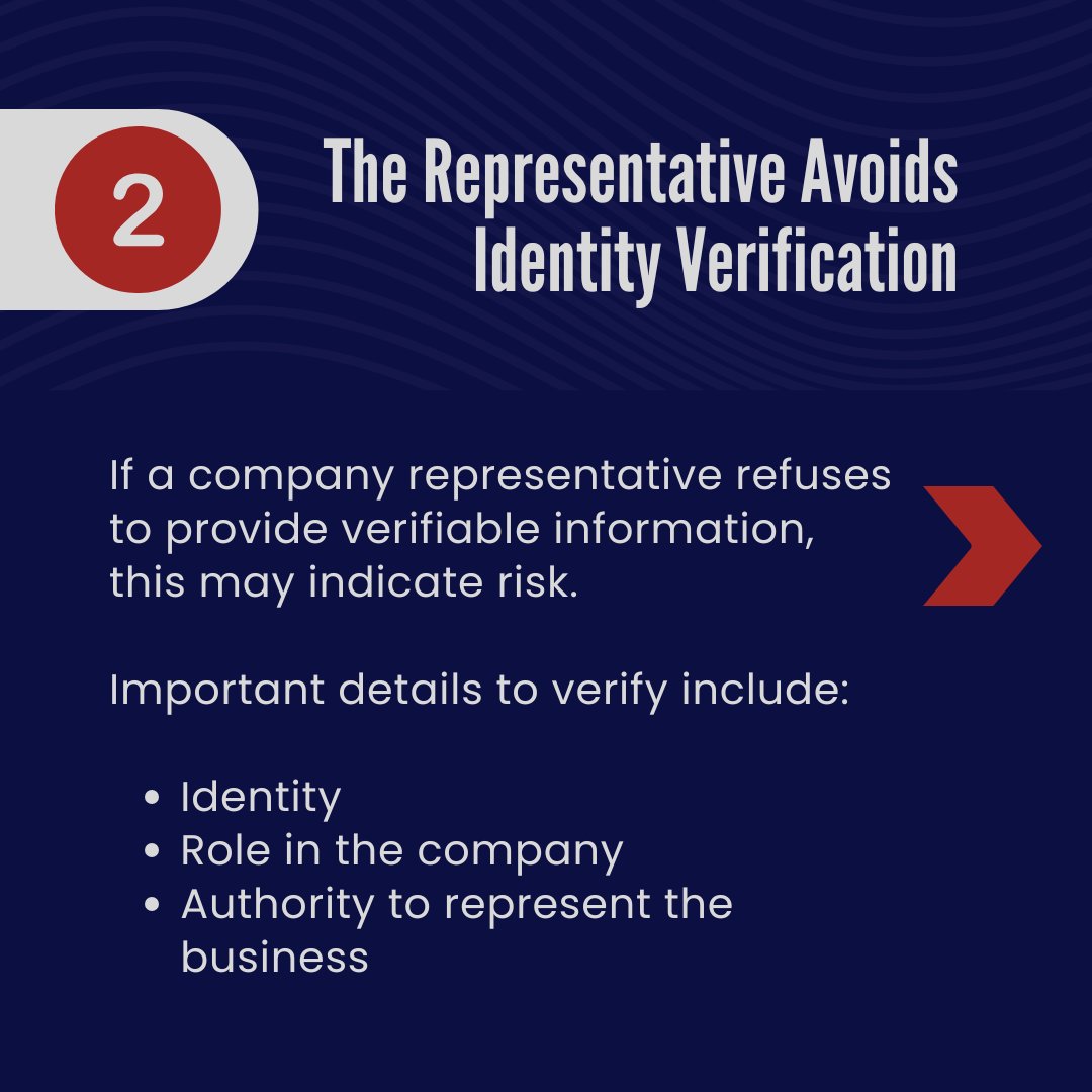 Wymoo's tweet image. Working with an overseas company? Watch for these 3 red flags 🚩

Verify before you sign with international background checks.

#DueDiligence #FraudPrevention #InternationalBusiness #BackgroundChecks