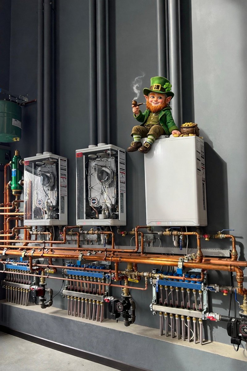 Keep your eyes peeled 👀 You never know who might be hanging around your boilers on St. Patrick's Day!