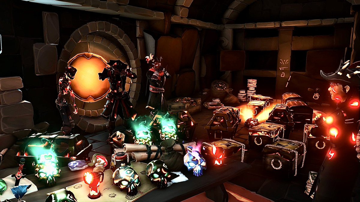 FTshark568's tweet photo. Theme: ashen garnison 

Title: I told you it wasn’t a mega stash !
#sotshots #SeaOfThieves @SeaOfThieves https://t.co/moe4R4v4Af