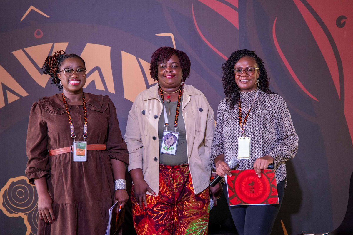 LusigeJoy's tweet photo. In Feb, I shared a platform with @KokiOchieng &amp; @Zippy_okoth to discuss feminism and media safety @africamediafest. I had a great time connecting with journalists, creators &amp; media leaders from all over Africa who unpacked "Resilient Storytelling" theme &amp; the future of media. https://t.co/RgLQdoSmnH
