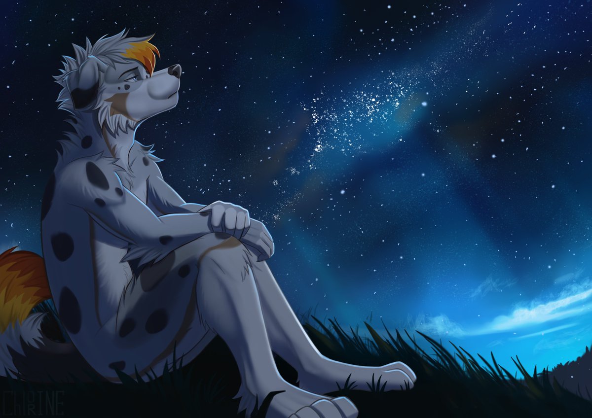 ChlorinesArt's tweet photo. Sometimes you just need to stop and look at the stars. 🌌✨

Absolutely loved painting the peaceful atmosphere for this piece. Huge thanks to @Blazer__0 for letting me draw their character!

🛡️ Managed by @VaeruffMS 

👇 Links below!
#FurryArt #FurryArtist #AnthroArt https://t.co/hDZohZURdf