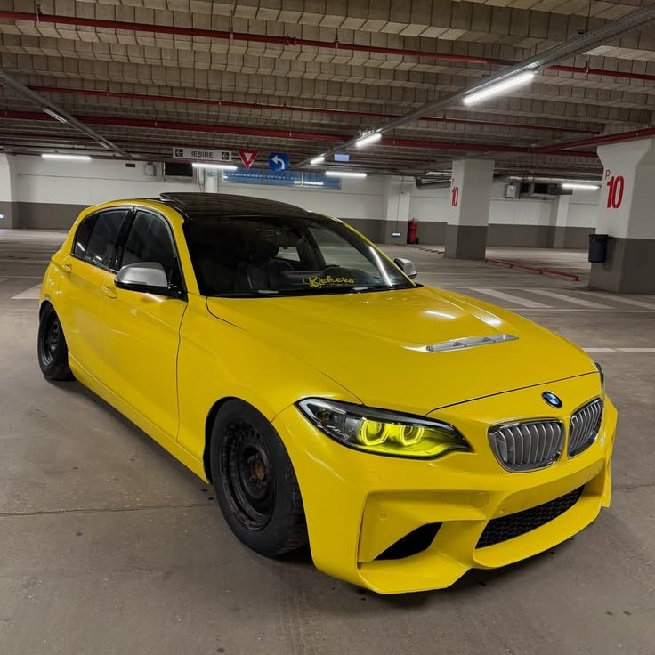 Yellow paint and steelies because I don't care about your beauty standards. 🏁