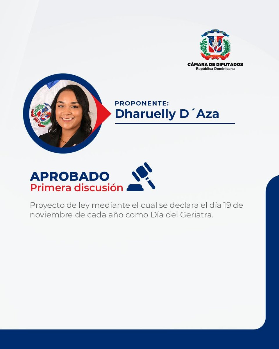 DiputadosRD's tweet photo. ✅ Conoce la iniciativa aprobada en nuestra Sesión Ordinaria No. 05 de esta Primera Legislatura Ordinaria del 2026. 

#DiputadosRD https://t.co/wkJJfOIkB7