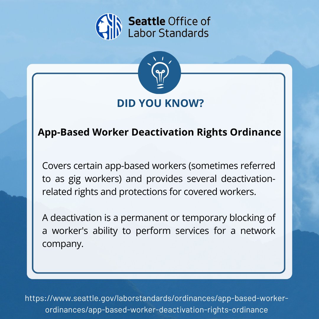 Seattle Office of Labor Standards tweet media