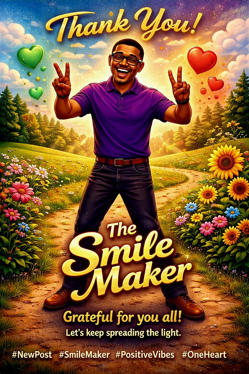 Jimmy_Harper's tweet image. Hello 👋🏽 I’m The Smile Maker, and through digital art 
My mission is simple: creating one smile at a time.

Thank you for being part of the journey and helping spread the light.
Art. Emotion. Connection

#SmileMaker
#OneSmileAtATime
#JimmyHarperBrand
#PositiveVibes
#DigitalArt