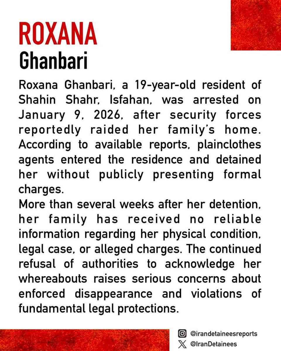 Iran Detainees Report tweet media