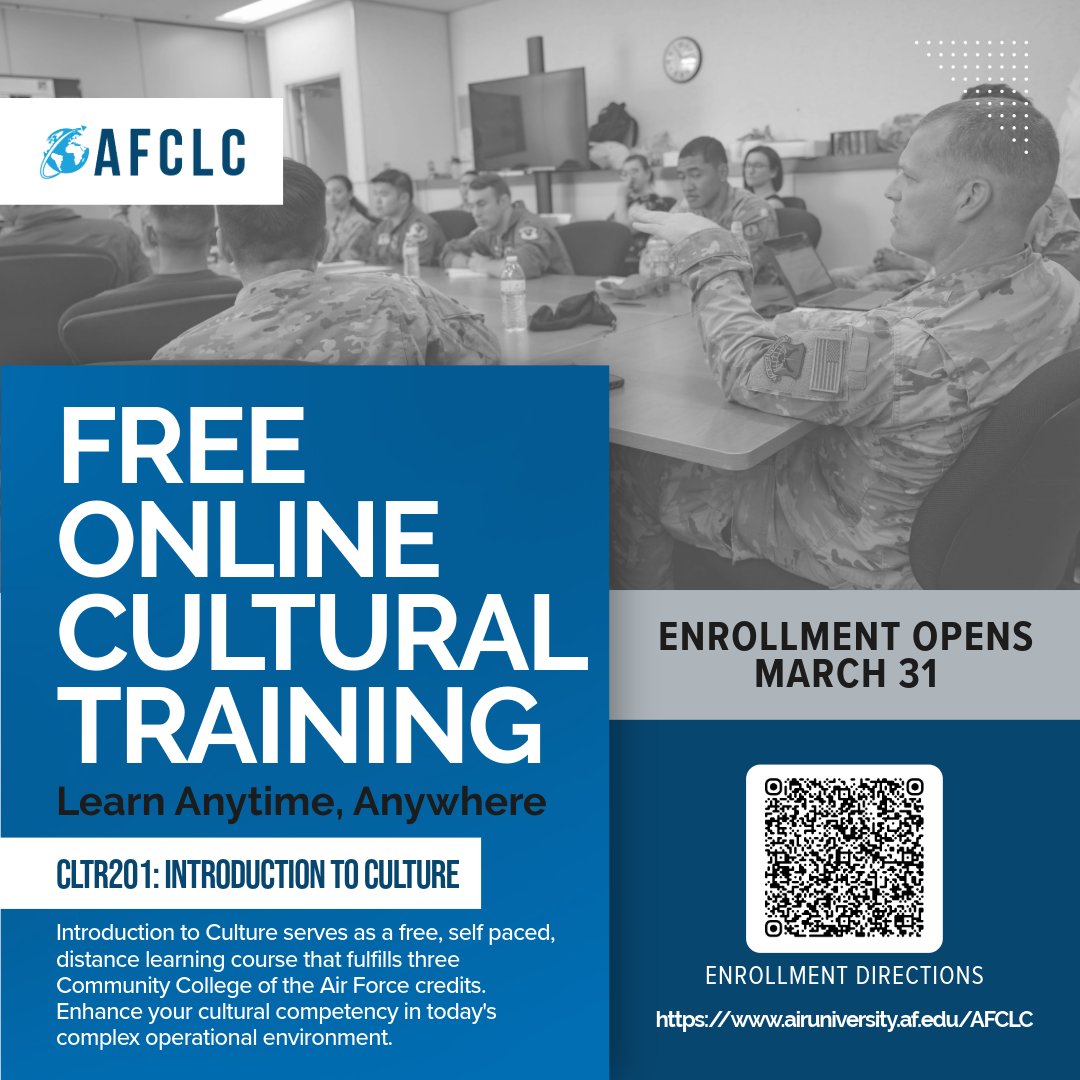 Air Force Culture and Language Center tweet media