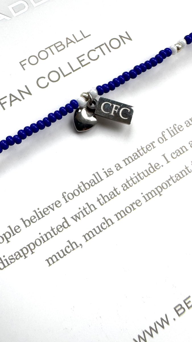 BeadletUK's tweet photo. Wishing #Chelsea the very best of luck tonight against PSG.

True fans stand by their team — show support and wear your colours with pride! 💪🔵

Support your team with https://t.co/klrbRii9tG - let’s cheer the Blues on to victory!

#CFC #FootballFans https://t.co/q2g5JGOlPD