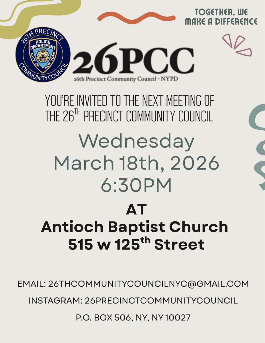 NYPD 26th Precinct tweet media