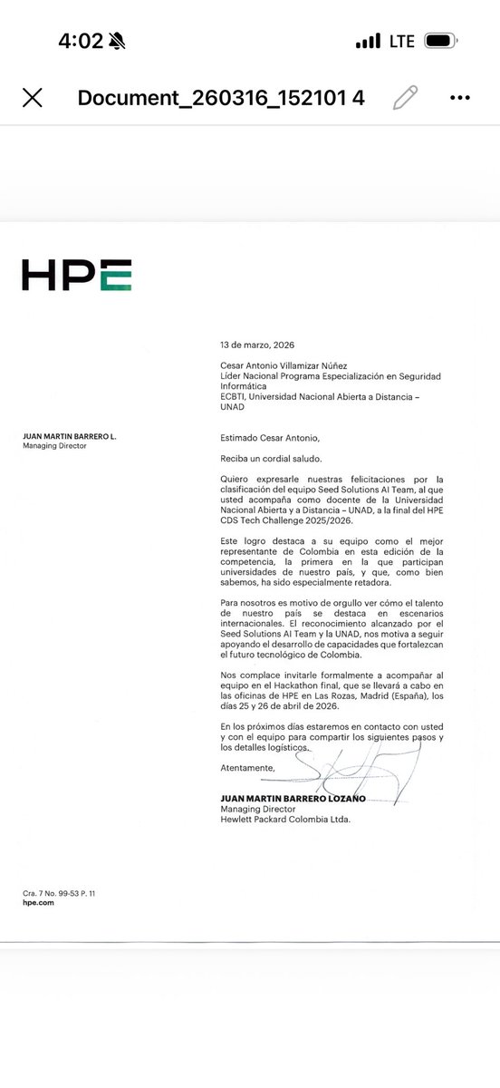 César A. VILLAMIZAR NÚÑEZ tweet media