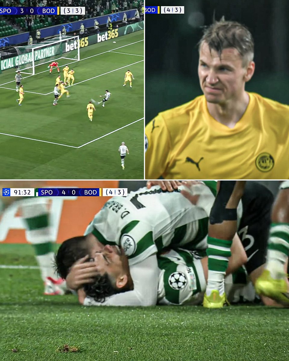 SPORTING TAKE THE LEAD IN EXTRA TIME 😲
 
THEY'RE UP 4-3 ON AGGREGATE AFTER LOSING THE FIRST LEG 3-0!!