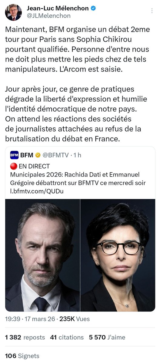 SamV1462's tweet photo. @ALeaument @chikirouparis Sur ordre du Gourou.
T'es vraiment un paillasson, au lieu d'y aller et de   les mettre face à leurs conneries d'éjecter Chikirou du débat en question..

#Paillasson #Soumission #Bean https://t.co/kUoPA3cOUU