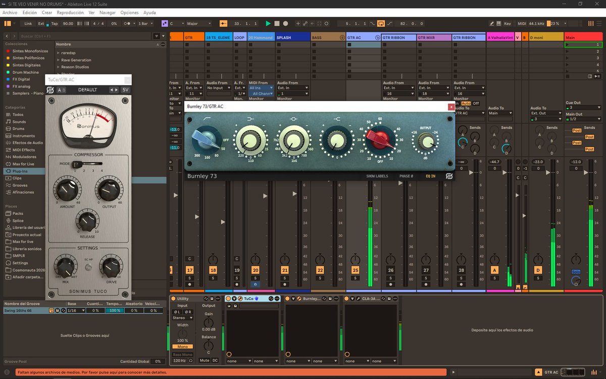 SonimusAudio's tweet image. Inside this inspiring studio setup, Sonimus tools like Burnley 73 and TuCo come to life, adding harmonic depth, punch &amp;amp; musical character right inside the DAW. Surrounded by synths, keys, and creativity, this is where ideas turn into records.
#Sonimus #HomeStudio #AudioPlugin