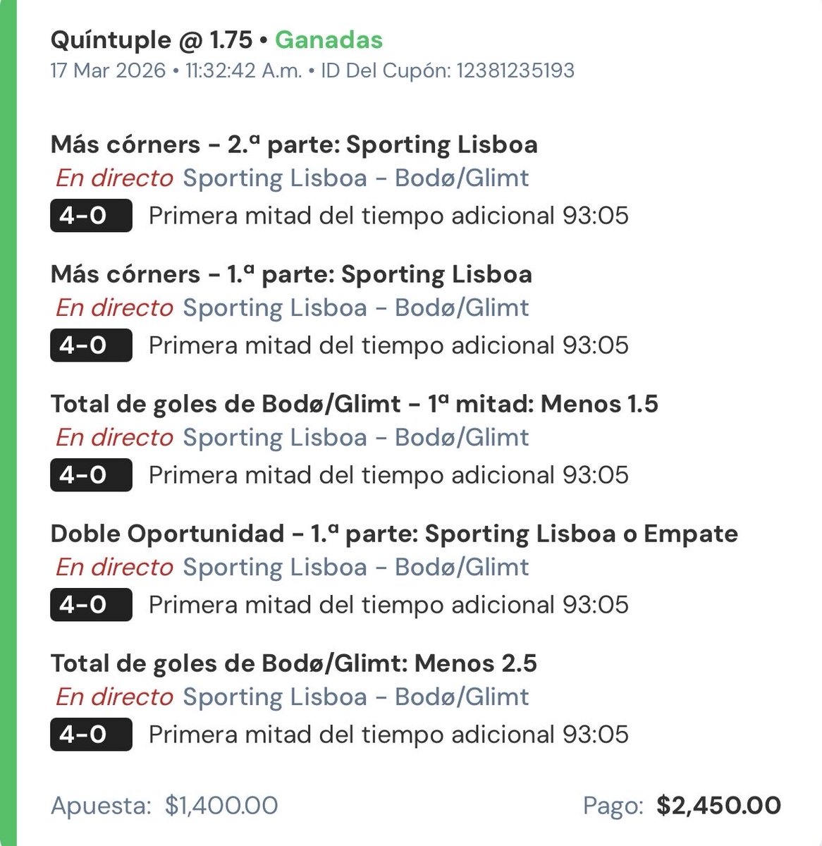 JluisPROPS's tweet photo. Calentando motores Champions League 2/2✅✅✅ muy fáciles, compartidas en el grupo free de telegram 🔗🔗👇🏼

https://t.co/gUz4OWsUr6

¿Seguimos?💰💰🚀 https://t.co/40s34Rqtx8