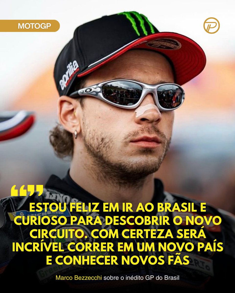 ParabolicaTerra's tweet image. O piloto da Aprilia comentou sobre sua animação para vir ao Brasil em um Grande Prêmio novo para muitos pilotos. 🏍️

O italiano venceu a primeira prova da temporada e é um dos favoritos a vencer em solo brasileiro. 🇧🇷

#motorsport #motogp #marcobezzecchi #braziliangp