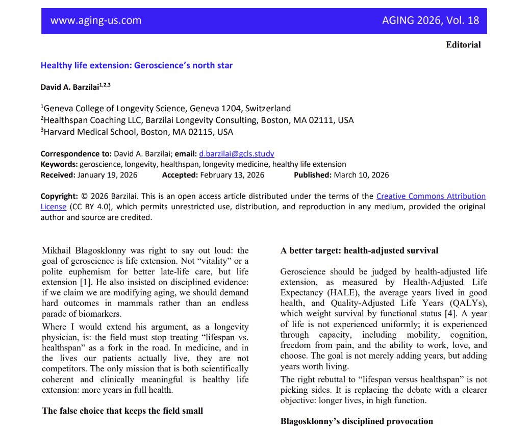 Agingdoc🩺Dr David Barzilai🔔MD PhD MS MBA DipABLM tweet media