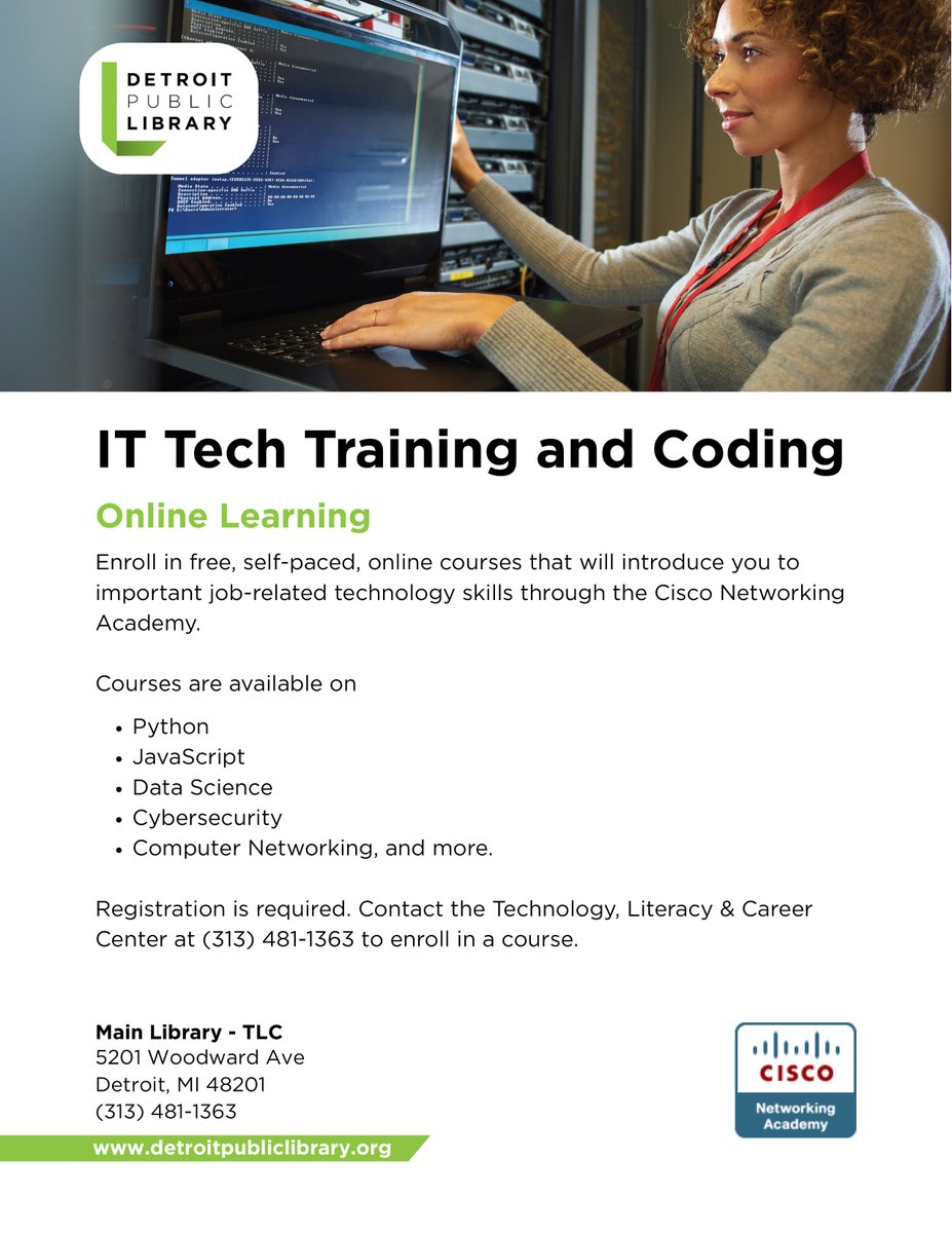 Detroit Library tweet media