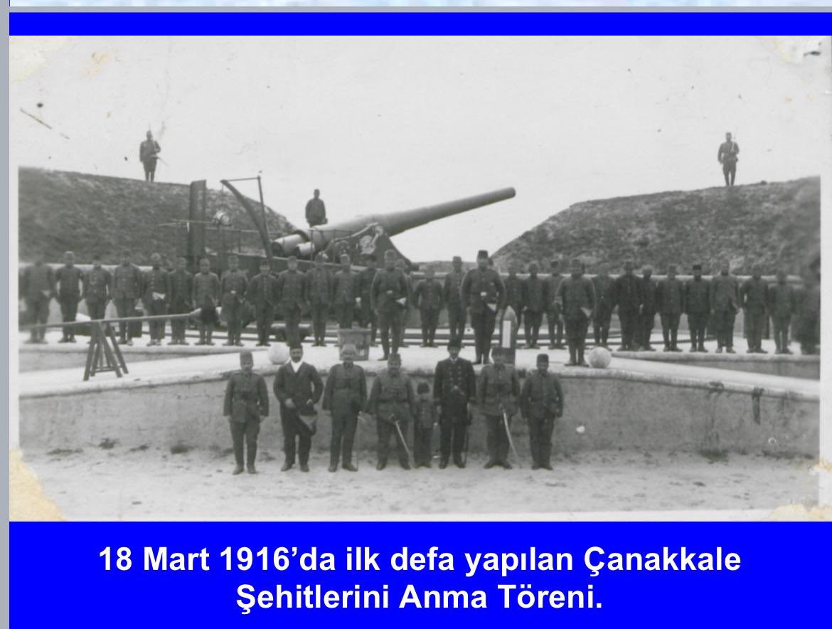 18 Mart 1916’da ilk kez yapılan Çanakkale Şehitlerini Anma Töreni.
#çanakkalezaferi