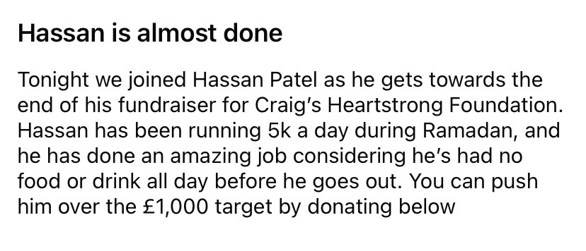 Craig’s Heartstrong Foundation tweet media