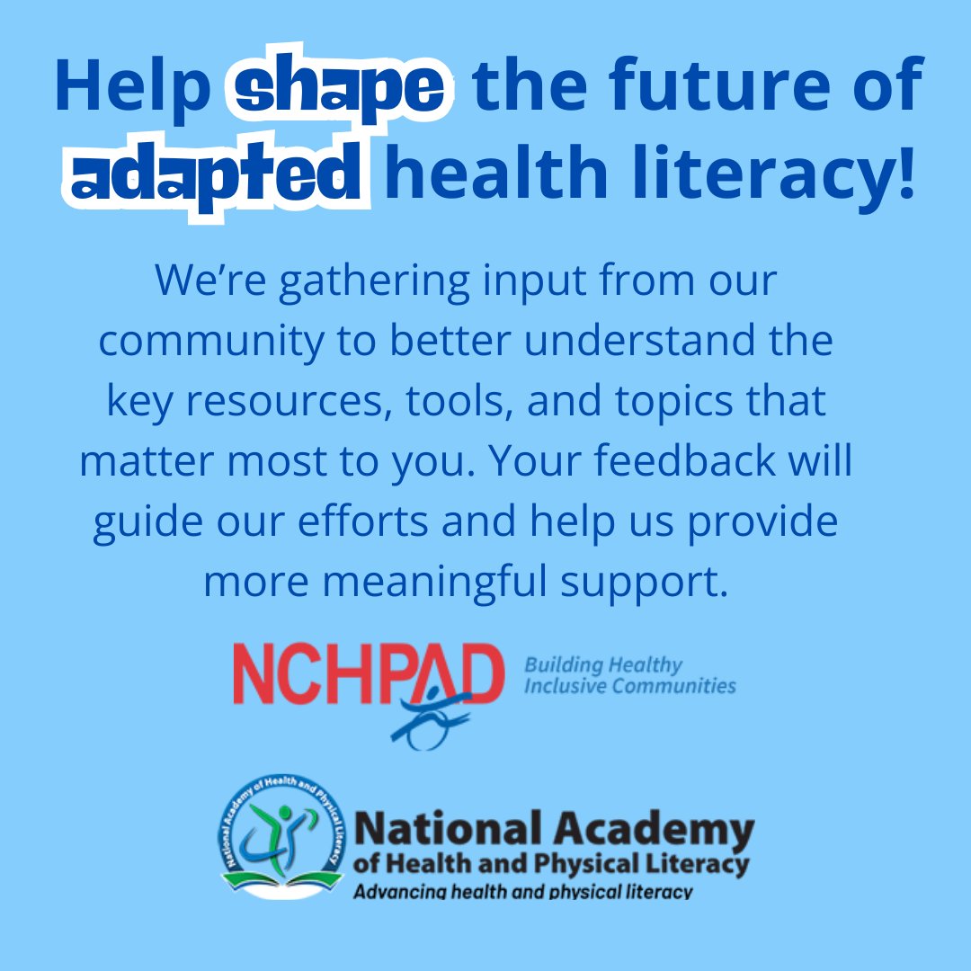 National Academy of Health & Physical Literacy tweet media