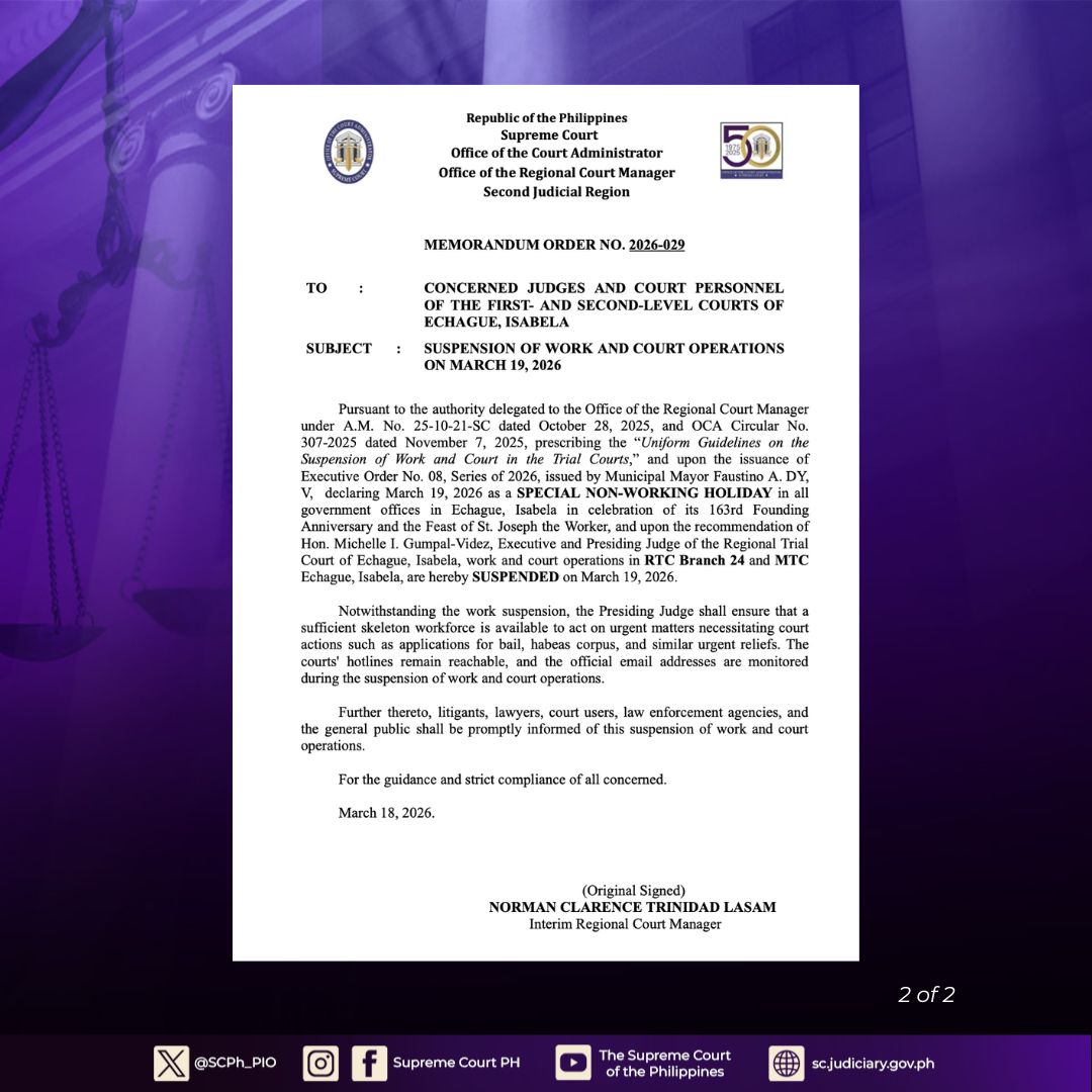 Philippine Supreme Court Public Information Office tweet media