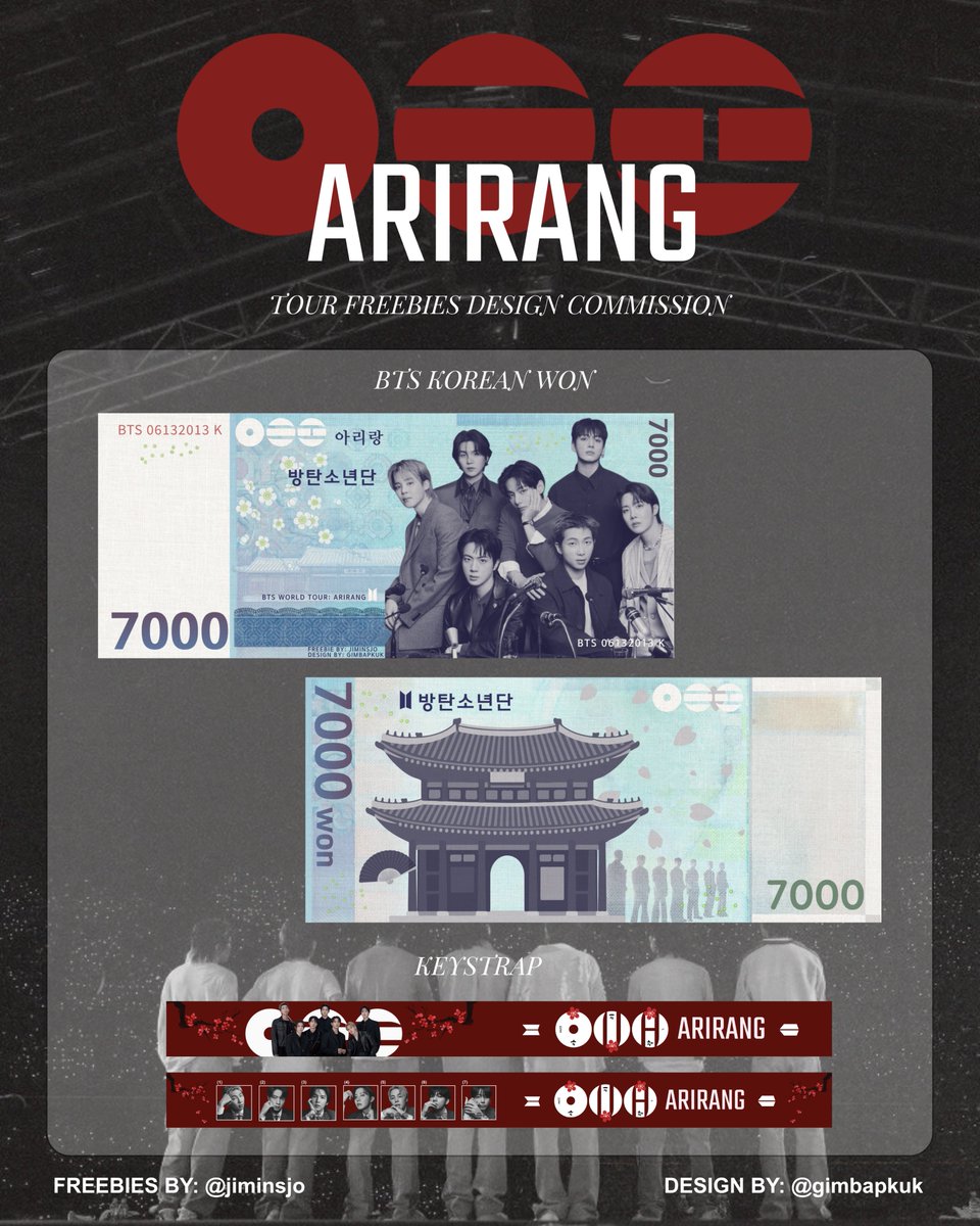gimbapkuk's tweet photo. arirang money bill and keystrap freebies design for @jiminsjo 😊

thank you so much for trusting me 🥹 https://t.co/xRG7vnyEe1