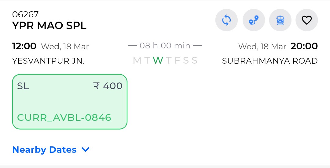 Hemanthk1987's tweet photo. @SWRRLY @drmsbc @KARailway Ugadi special running full empty. Is SWR running train for passengers or just name sake. When night spl train leaving YPR at 00.15 &amp; was reaching Mangalore jn at 10.30AM was running full they changed to this useless timings. https://t.co/5AZkA1Gjbu
