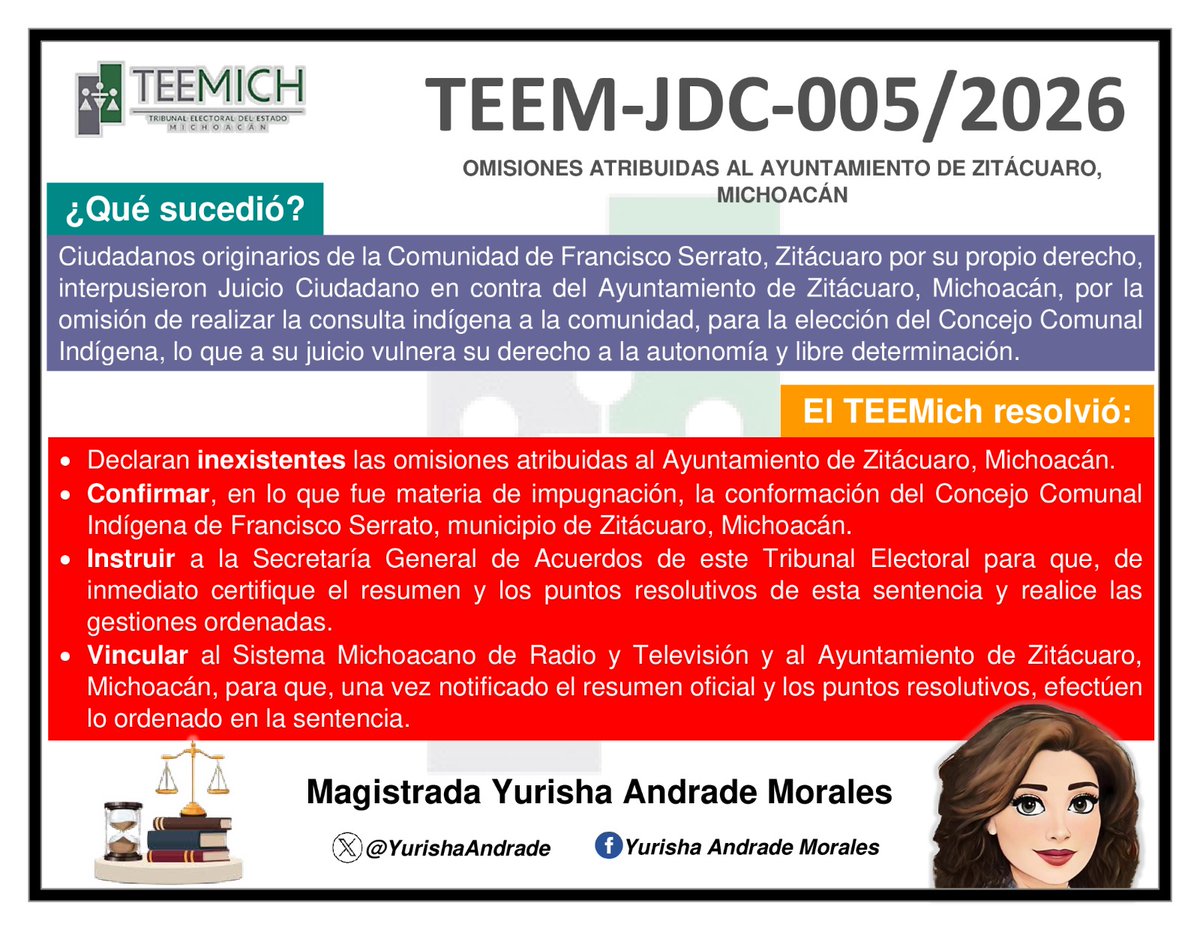 Magistrada Yurisha Andrade tweet media