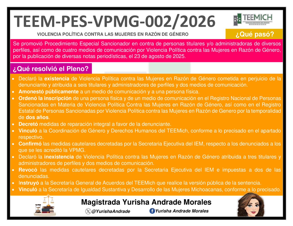 Magistrada Yurisha Andrade tweet media