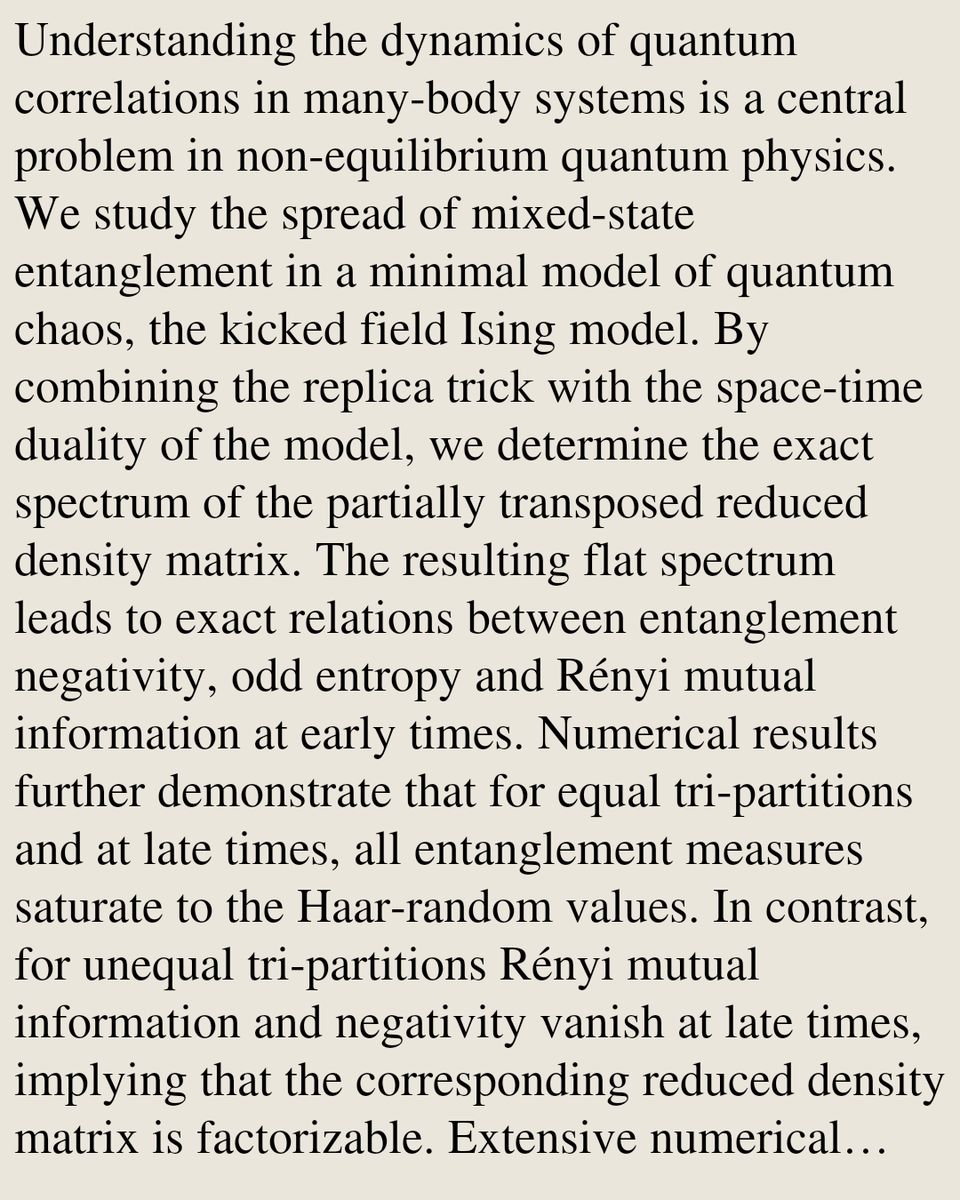 QuantumPapers's tweet photo. Mixed-State Entanglement in a Minimal Model of Quantum Chaos

Tanay Pathak
https://t.co/U6QUrr874l [𝚚𝚞𝚊𝚗𝚝-𝚙𝚑 𝚌𝚘𝚗𝚍-𝚖𝚊𝚝.𝚜𝚝𝚊𝚝-𝚖𝚎𝚌𝚑 𝚑𝚎𝚙-𝚝𝚑] https://t.co/L1lg7ej5Ee