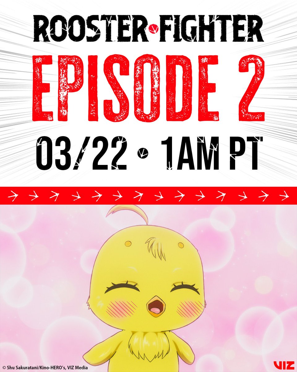 RoosterFighter_'s tweet photo. ¡Mañana se une un nuevo pollito a la batalla! 🐥

¡No te pierdas el próximo episodio de Rooster Fighter en @Hulu y @DisneyPlus!

@niwatorifighte1 @VIZMedia @shu_sakuratani https://t.co/zH9xxG5NuC