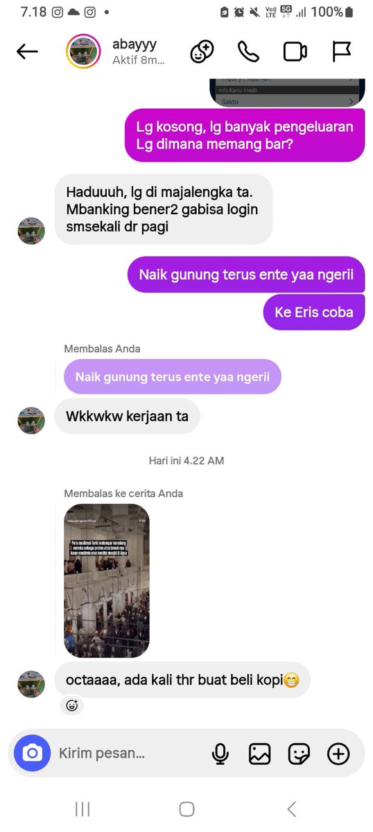 halo temen-temen boleh minta tolong?

untuk update kasus ini, tersangka sempet dm aku katanya mau gantiin uangnya maret tapi pas aku tagih akunku malah diblokir. foto ke 4 itu ss dari temennya baru bgt dia dm kaya gitu. 

x.com/hawkeyqe/statu…