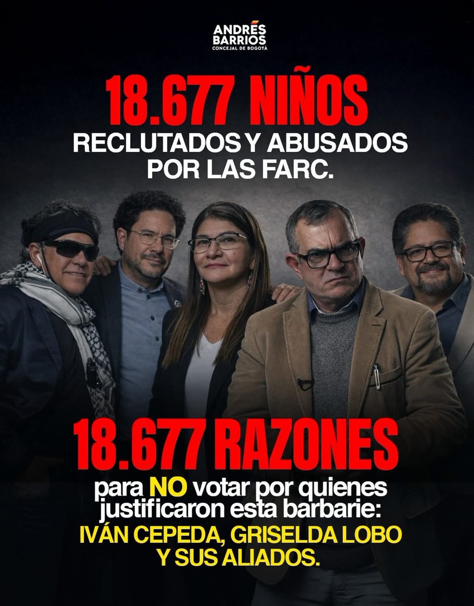 <a href="/ArmandoCapito/">Armando Capito</a> Hermano era injusto ,acá en Colombia todo al revés los violadores y asesinos de niños libres ganado más de 50 millones y la gente oposición en la carcel o muertos como Miguel Uribe