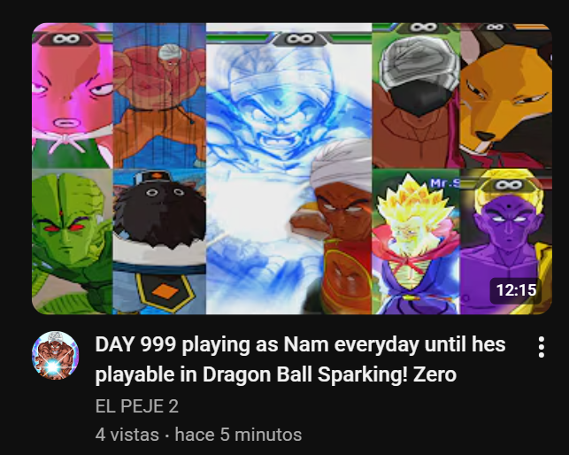 It would be funny if they just announced Nam for Sparking Zero tomorrow x.com/lonely_heheh/s…