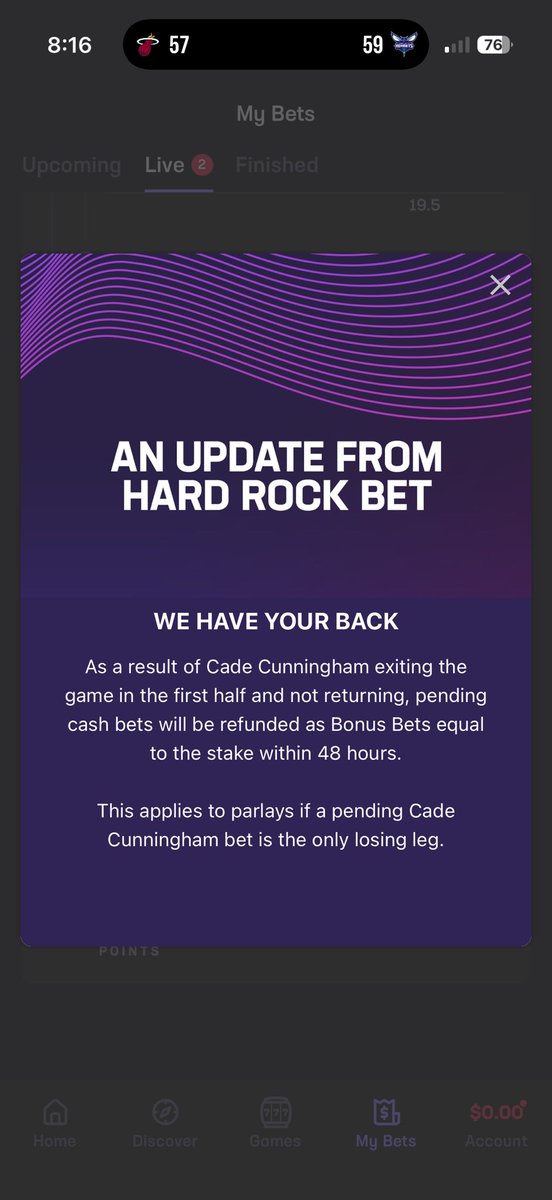 ShFrausto's tweet photo. @HardRockBet Fuck u it’s void https://t.co/JIVcxiyO3c