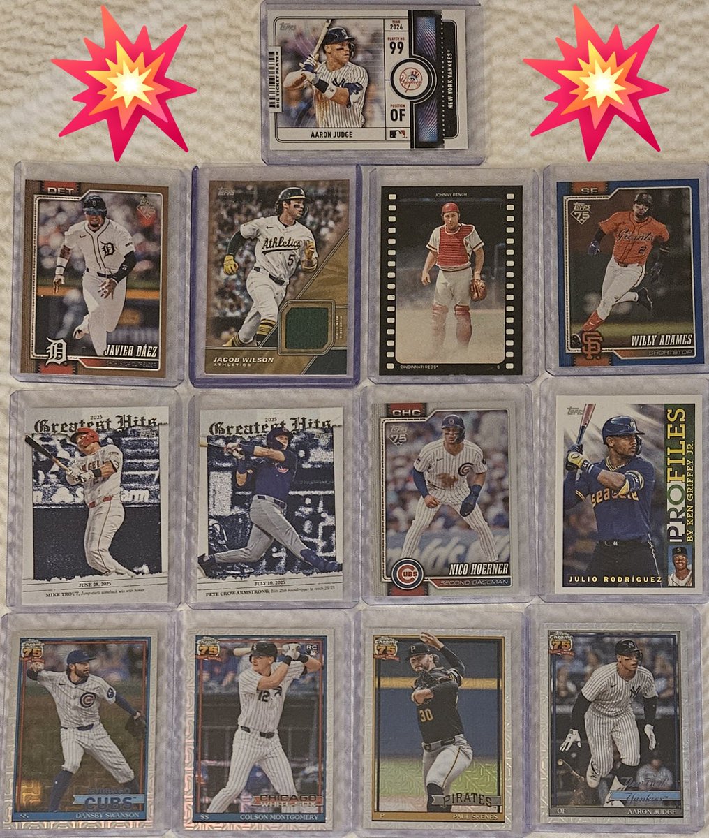 3bangerbreaks's tweet image. #Hits from the 2026 #Topps + #Heritage #Baseball #PYT + #Random #Team #Hobby #Box #Mixer #Break 

#TBBCrew #MLB #TBBReposts #tradingcards #thehobby