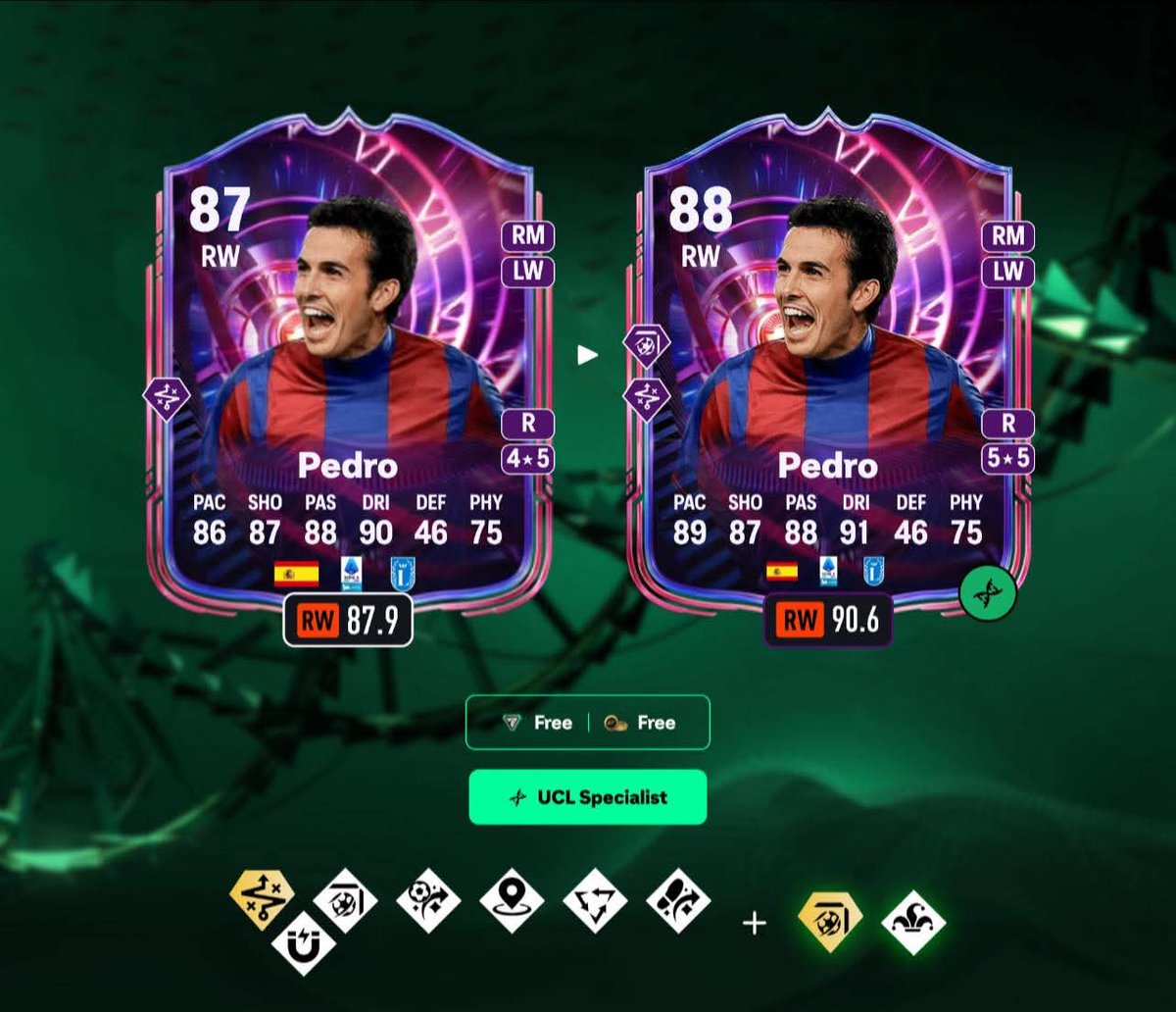 fifapatia1's tweet image. 🆕 Hoy en #FC26 | #Fut26

#Coman #SBC Pide: 2x86
#FutBirthday 89+ Team 2 Pide: 86
-Nueva Evo