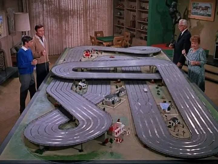 Remember the old slot car race track?