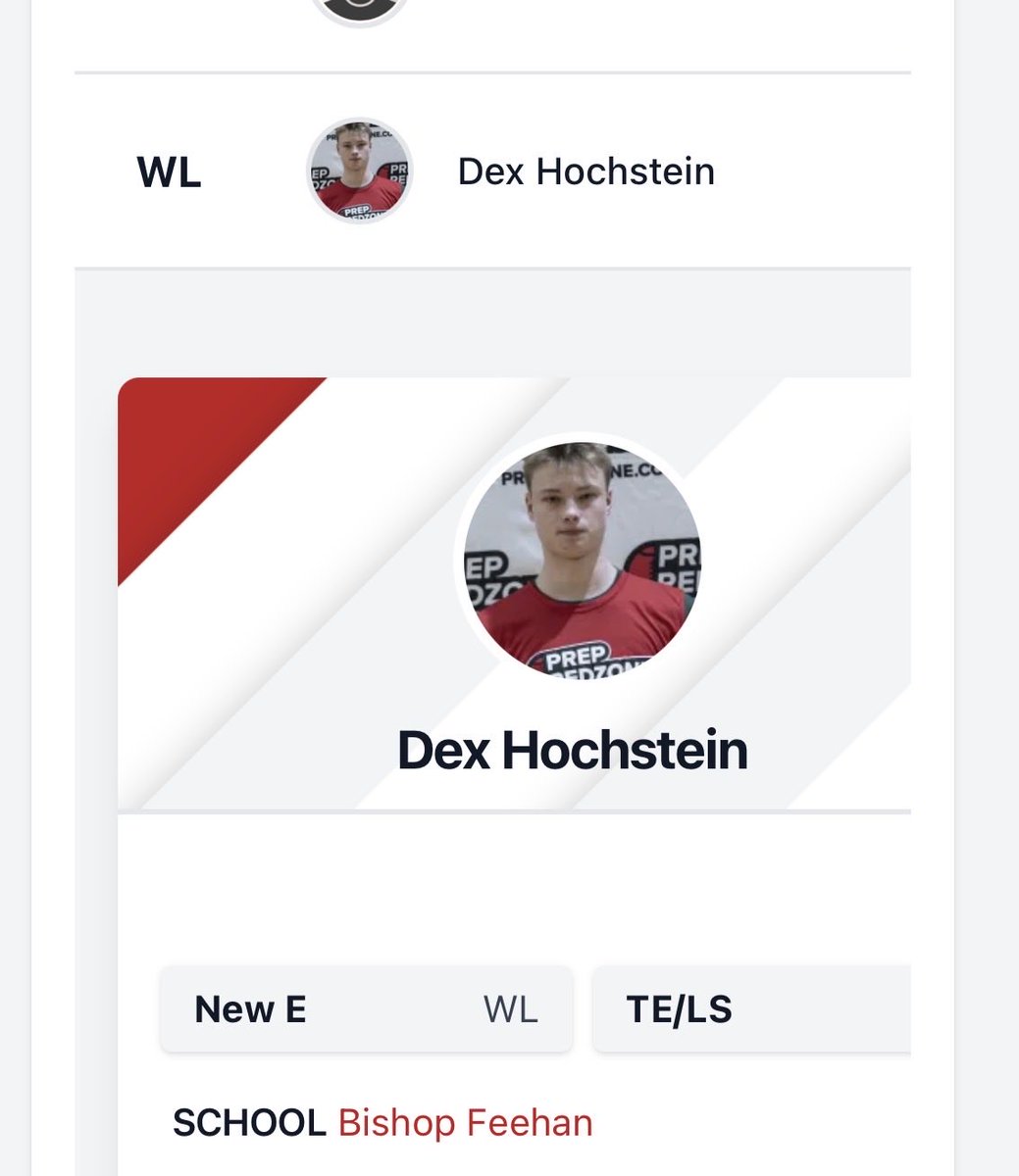 DexHochstein's tweet photo. Thank you @PRZNewEngland for putting me on the class of 29’ watchlist!
@FeehanFootball https://t.co/dg6qwl7f1J