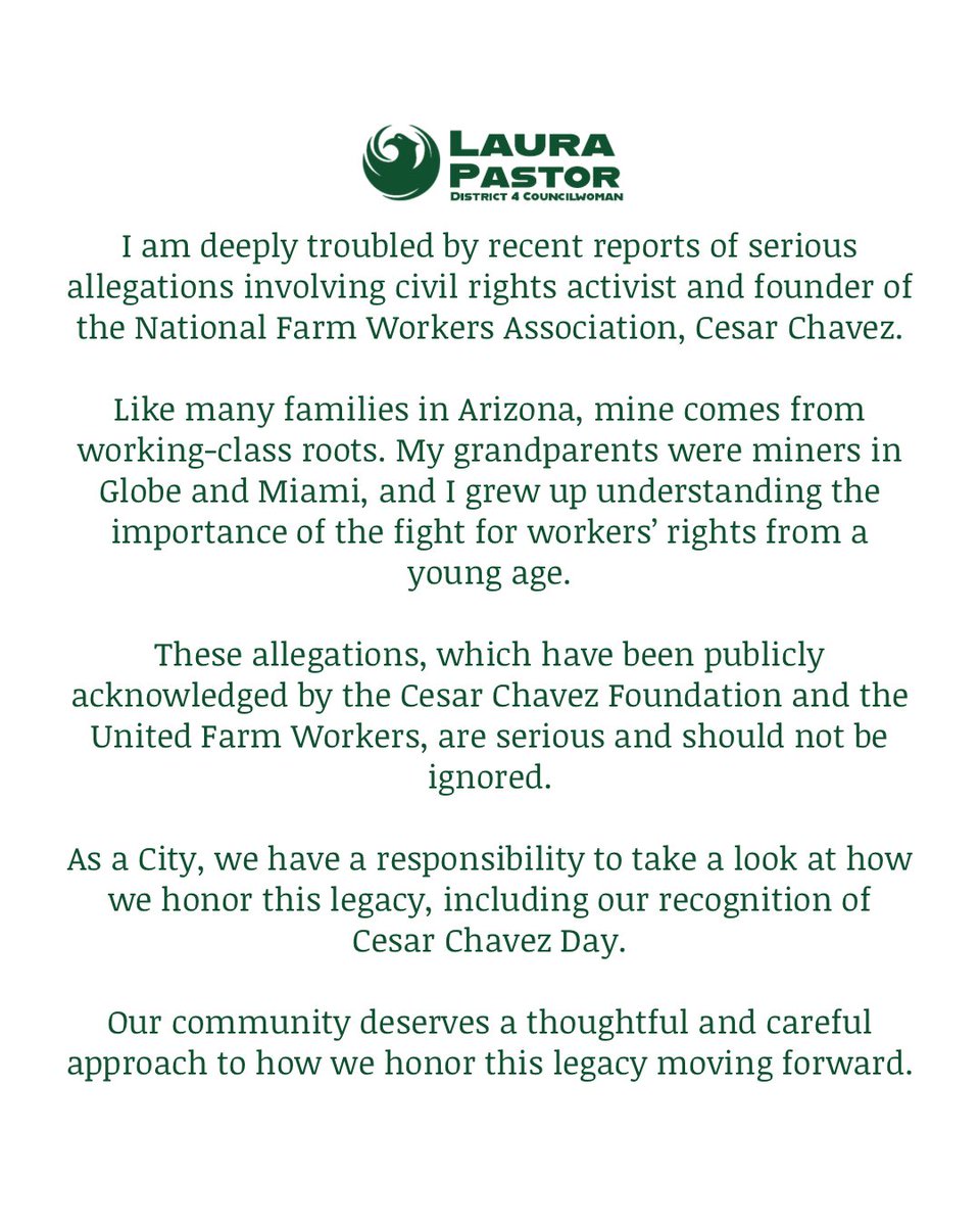 Councilwoman Laura Pastor tweet media