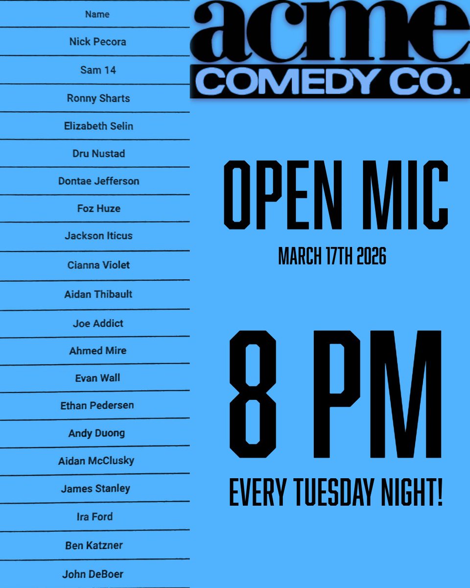 Acme Comedy Company tweet media