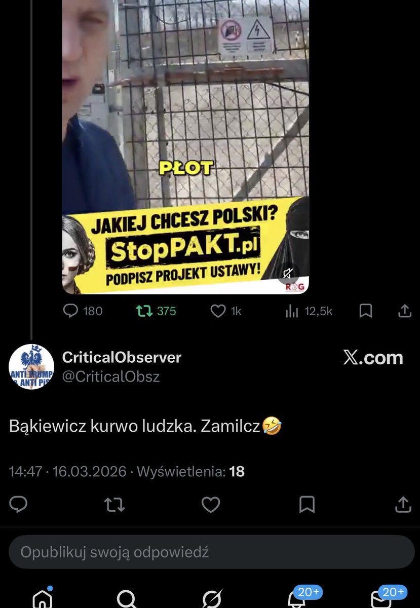 Robert Bąkiewicz tweet media