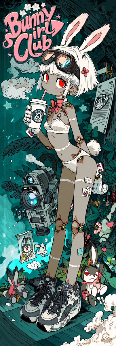 KcraftAIart's tweet image. Take a break☕
Bunny-roid Girl
兎耳少女倶楽部