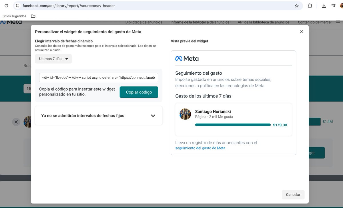 Emiroz23's tweet photo. ¿Qué sería del concejal Santiago Horianski sin invertir $1.000.000 por mes en publicidad? 💸🤔

Mientras un trabajador promedio cobra $550.000, el concejal gasta un millón mensual solo en meta. 
¿Qué queda de LLA sin los gritos, los editores y los bots? https://t.co/98kZx5txpy